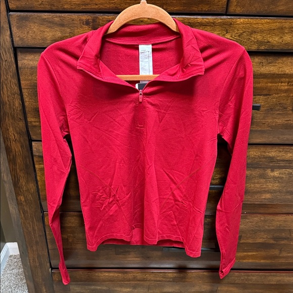 Fabletics Tops - Fabletics Bold Red Long Sleeve Top